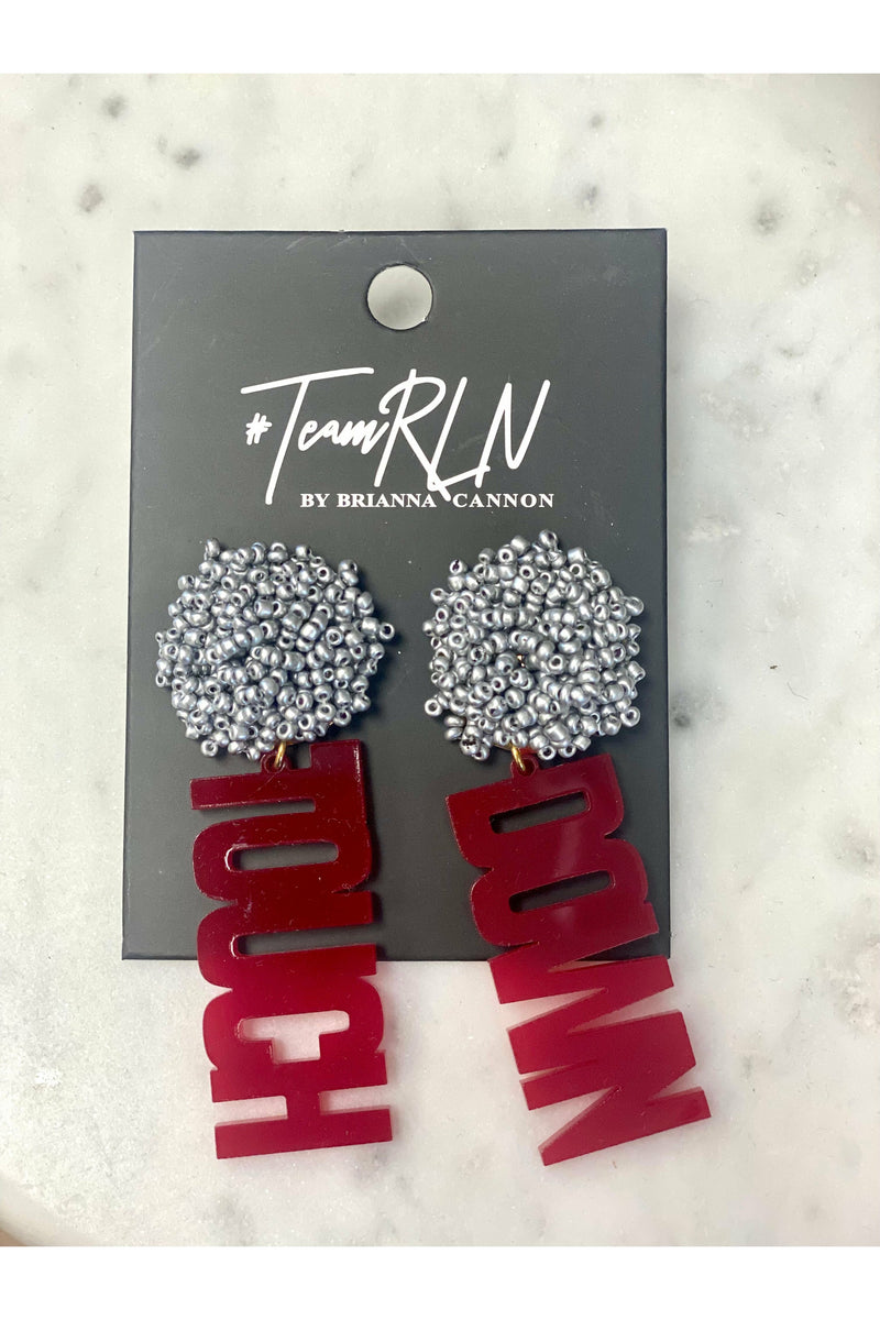 Brianna Cannon Touch Down Earrings with Beaded Top