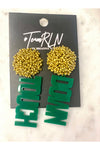 Brianna Cannon Touch Down Earrings with Beaded Top