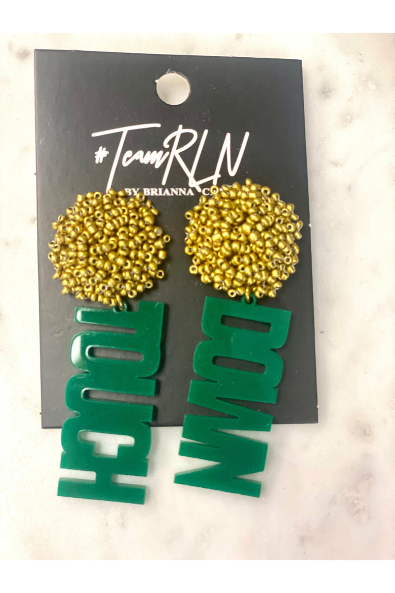 Brianna Cannon Touch Down Earrings with Beaded Top