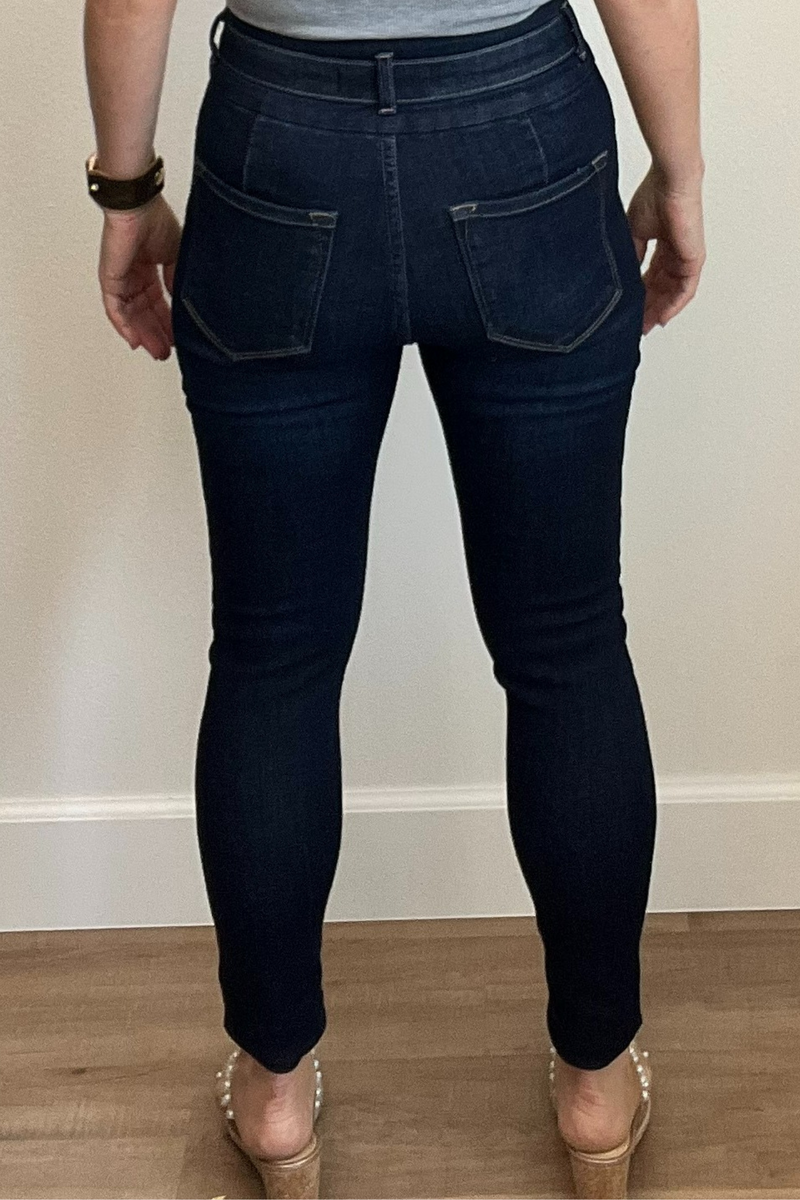 High Rise Super Skinny Dark