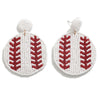 Beaded Sports Earrings