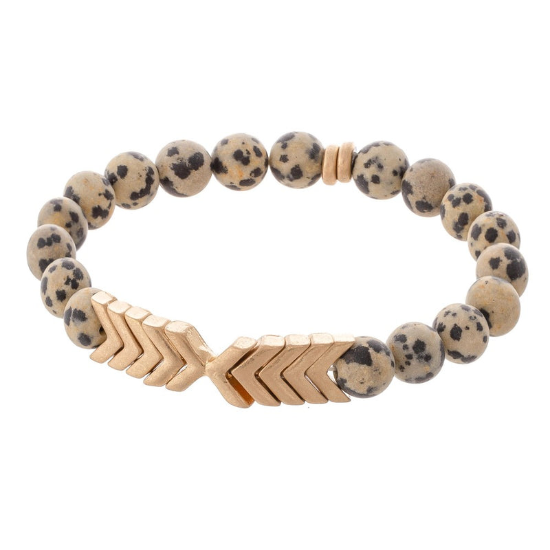 Beaded Arrow Stretch Bracelet