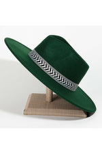 Chevron Strap Fedora Hat