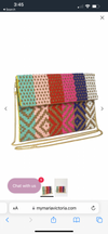 Maria Victoria Beaded Clutch with Cross body Chain