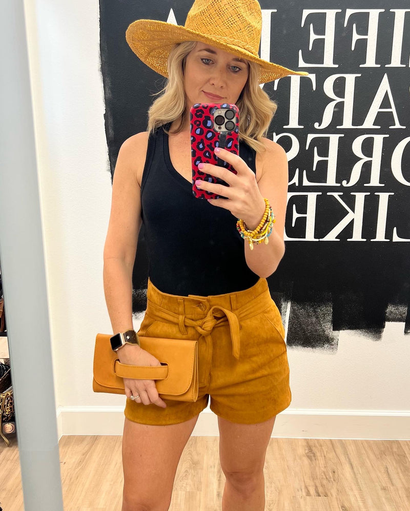 Sophia Suede Shorts