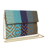 Maria Victoria Beaded Clutch with Cross body Chain