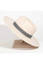 Chevron Strap Fedora Hat