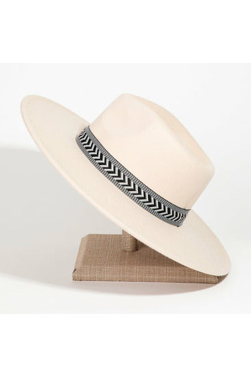 Chevron Strap Fedora Hat