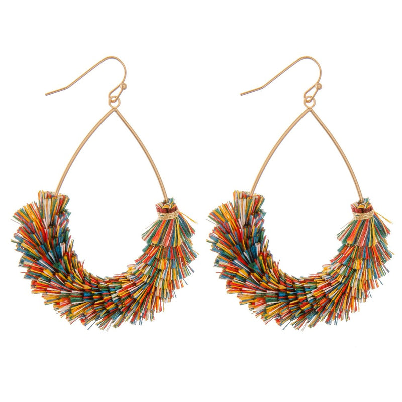 Fringe Hoop Earrings