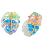 Acrylic Leaf Earrings