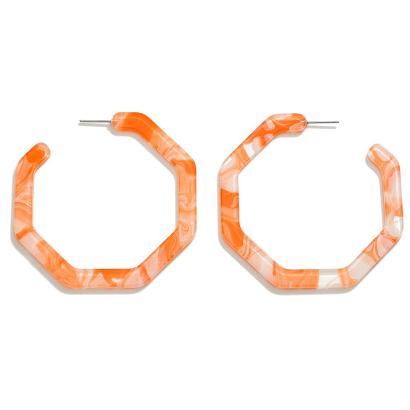 Acrylic Hoop Earrings