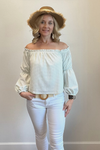 Betty OTS Balloon Sleeve Top