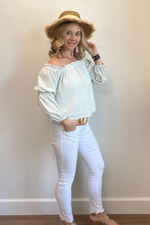 Betty OTS Balloon Sleeve Top