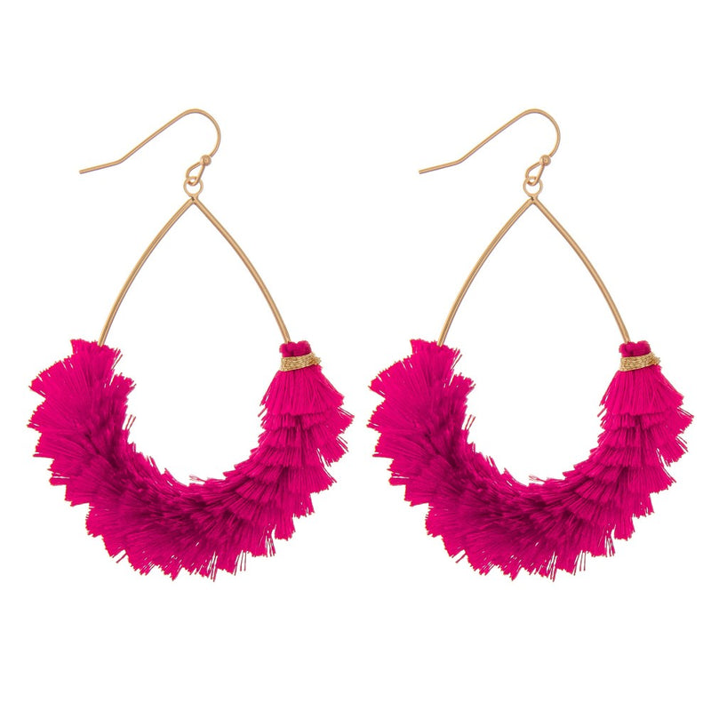 Fringe Hoop Earrings