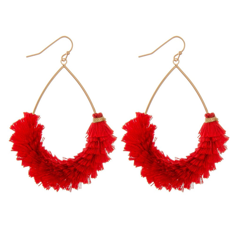 Fringe Hoop Earrings