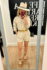 Echo's Sister Distressed Denim Romper