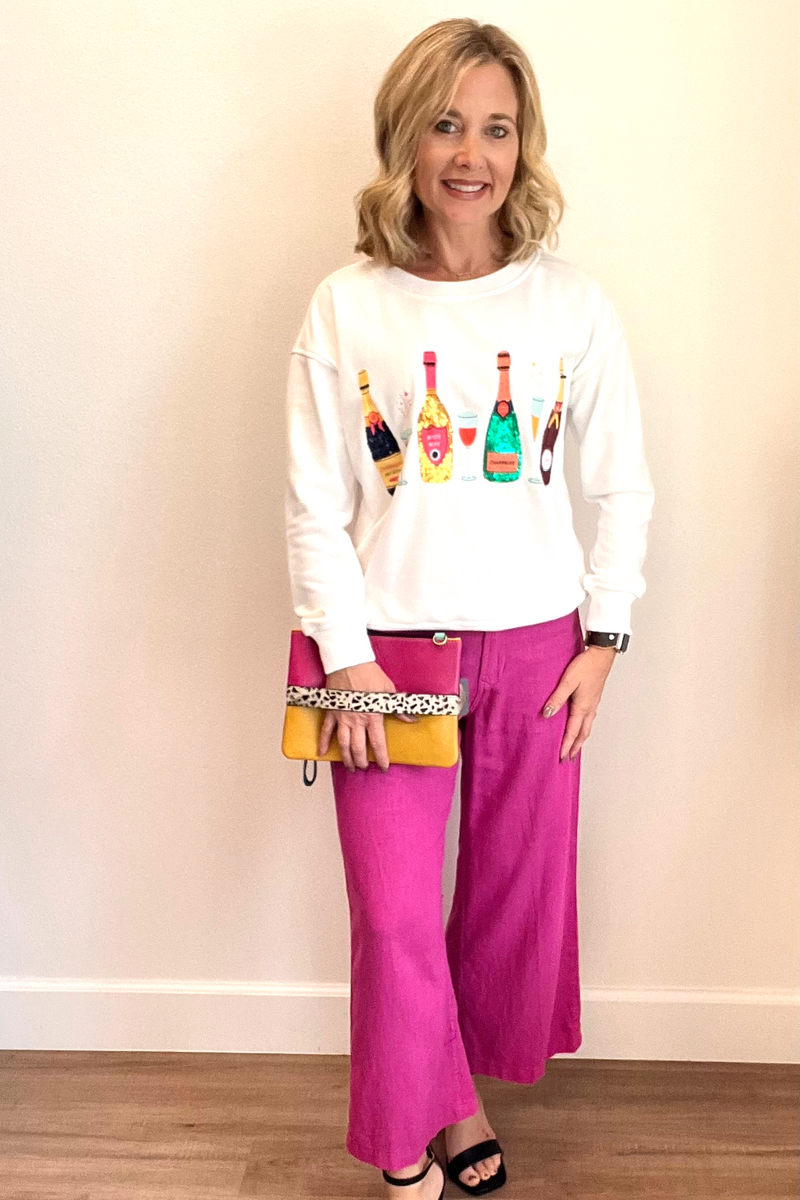 Wine and Champagne Sweater