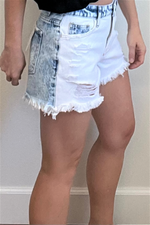 Contrast High Rise Shorts