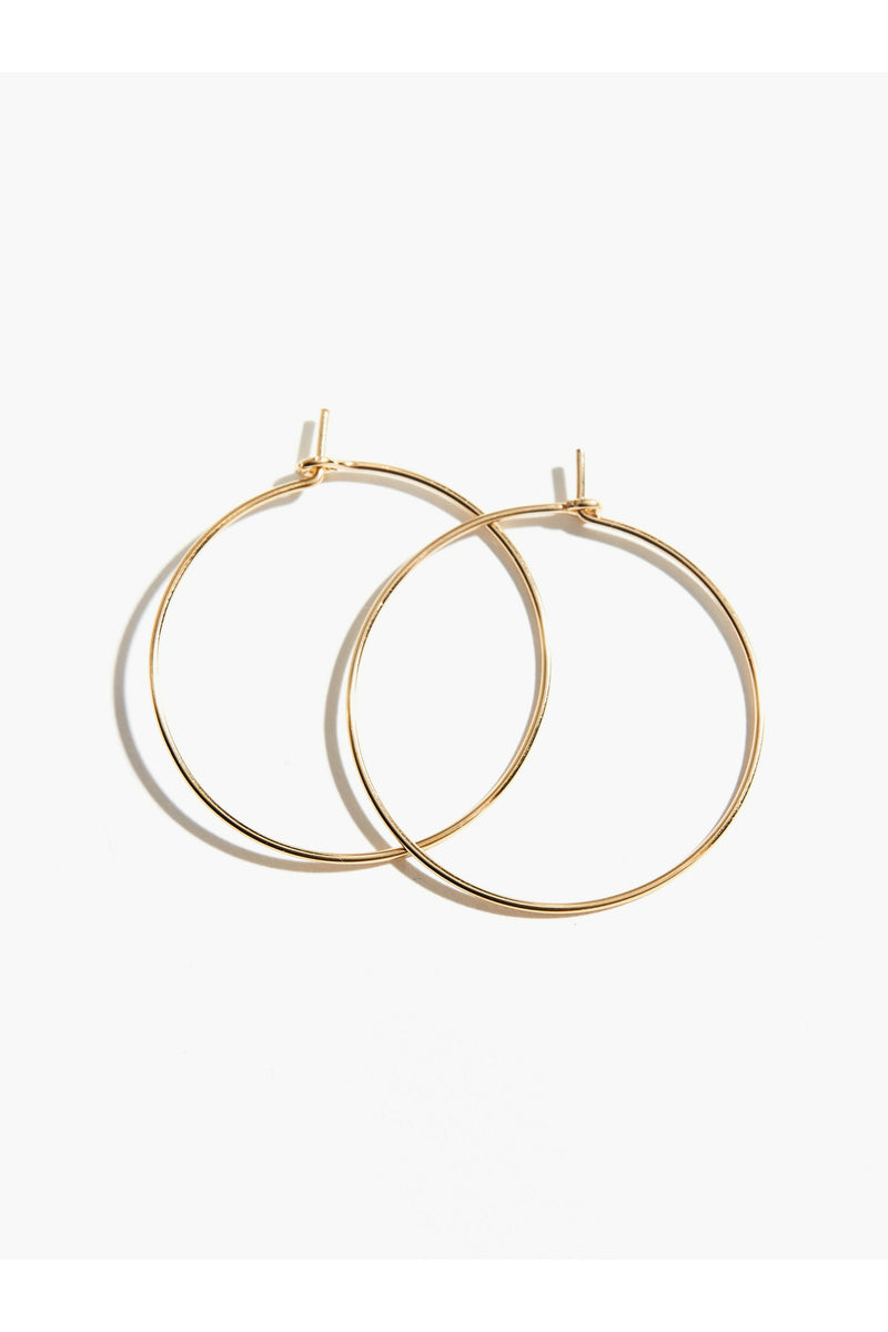 Minka Thin Hoop Earring 1.5"