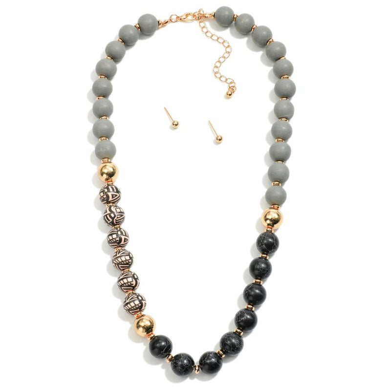 Wood Beaded Necklace